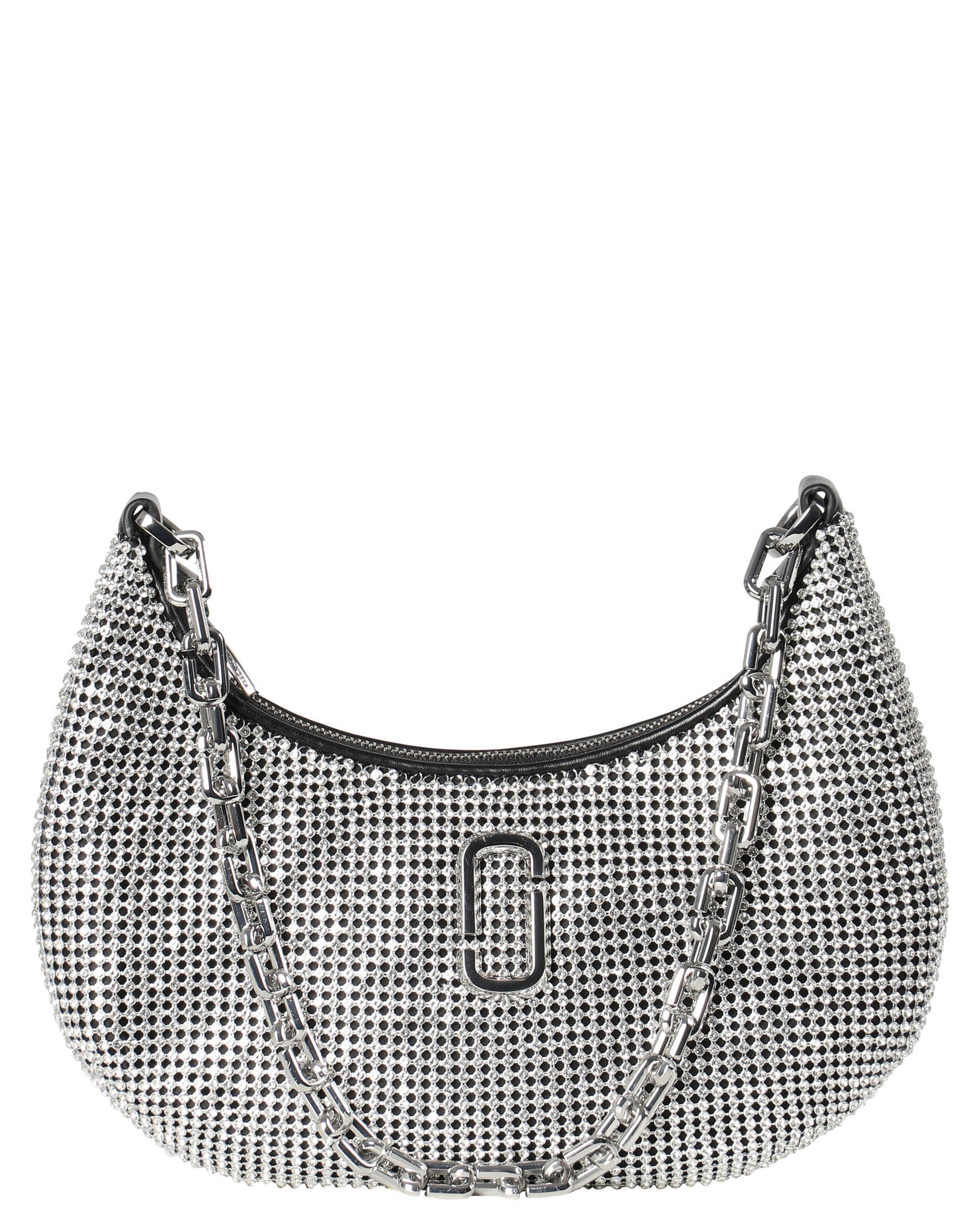 Marc Jacobs| Damen Schultertasche THE RHINESTONE SMALL CURVE