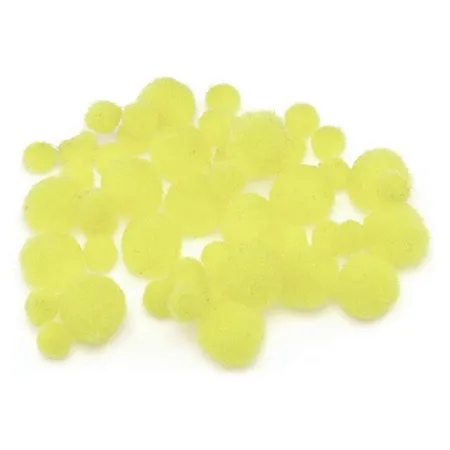 Knorr Prandell Pompon gelb, 8-20mm, 100 Stück