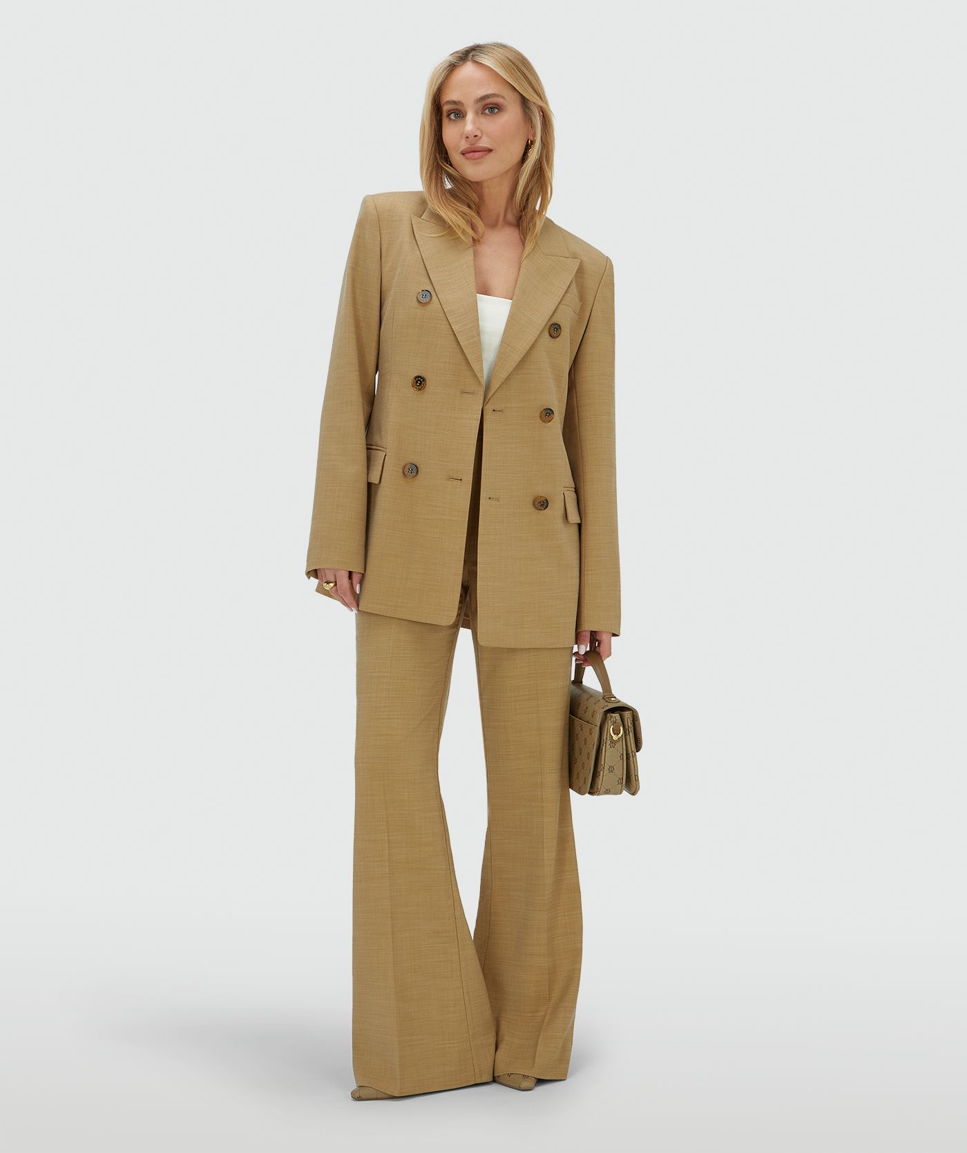 JV-SANNE fitted blazer - light camel