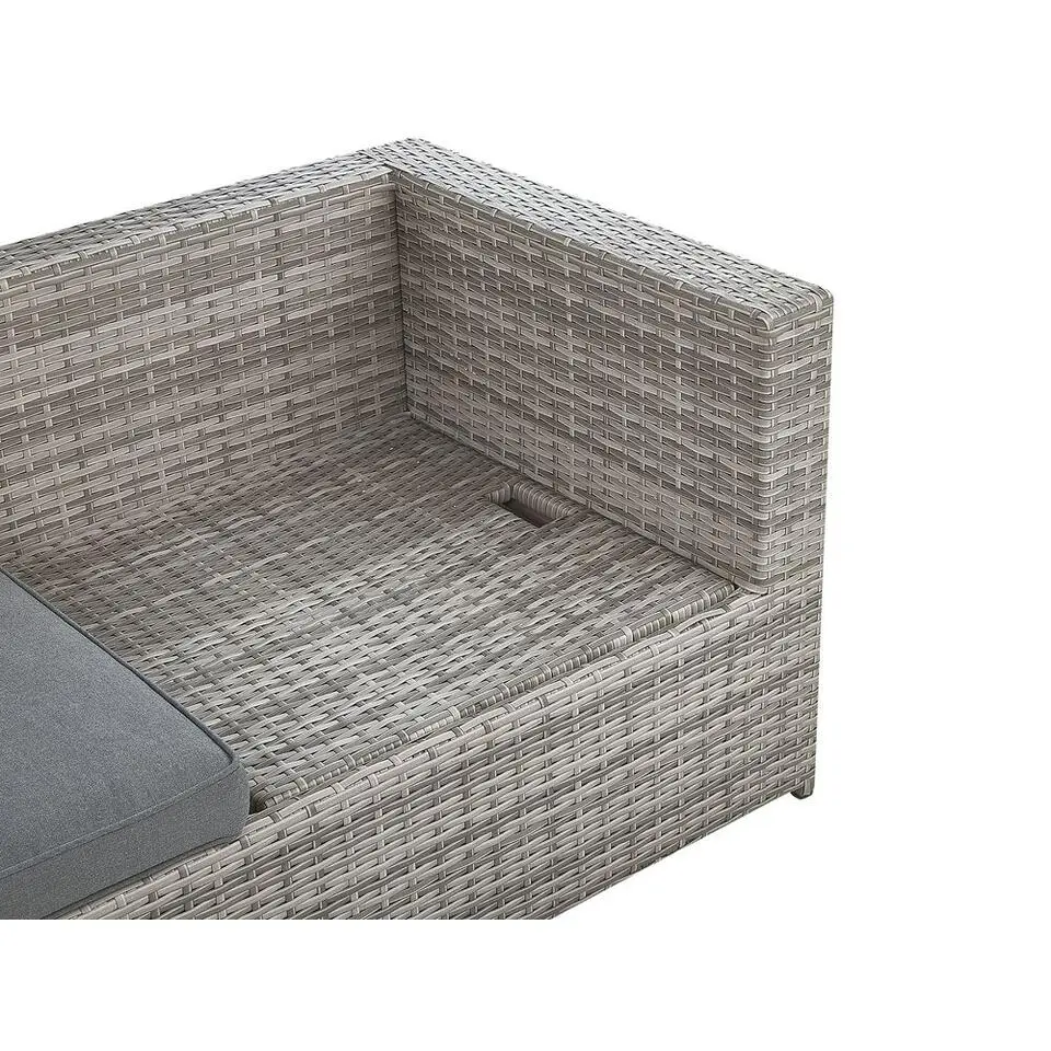 Beliani Loungeset SABBIA - Grijs - 4-delig