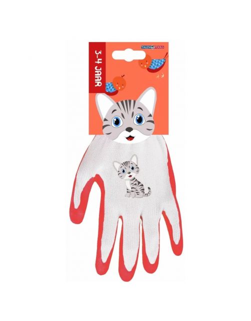 Talen Tools Handschoen Poes - Kinderhandschoen - Roze 3-4 Jaar