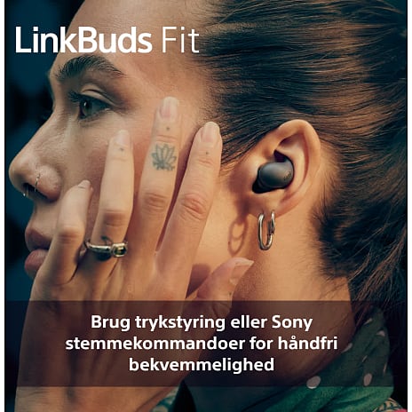 Sony LinkBuds Fit trådløse in-ear høretelefoner - Grøn