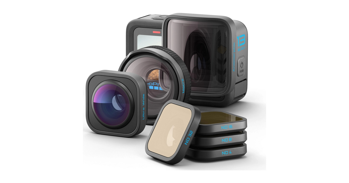 GoProHERO13 Black + Lens Collection videocamera  (Zwart, Bluetooth, Wi-Fi 6)
