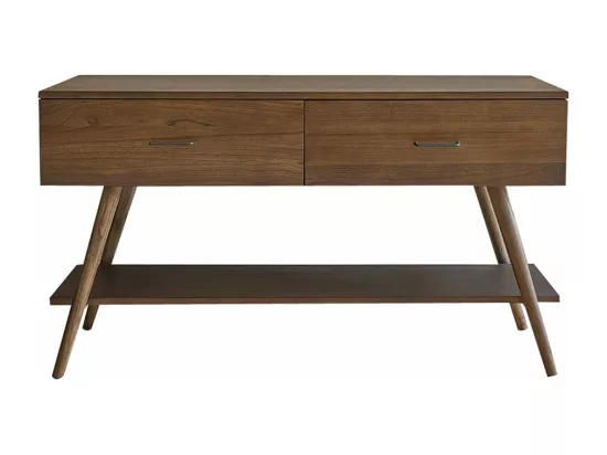 Meuble de salle de bain en mindi massif 135 cm