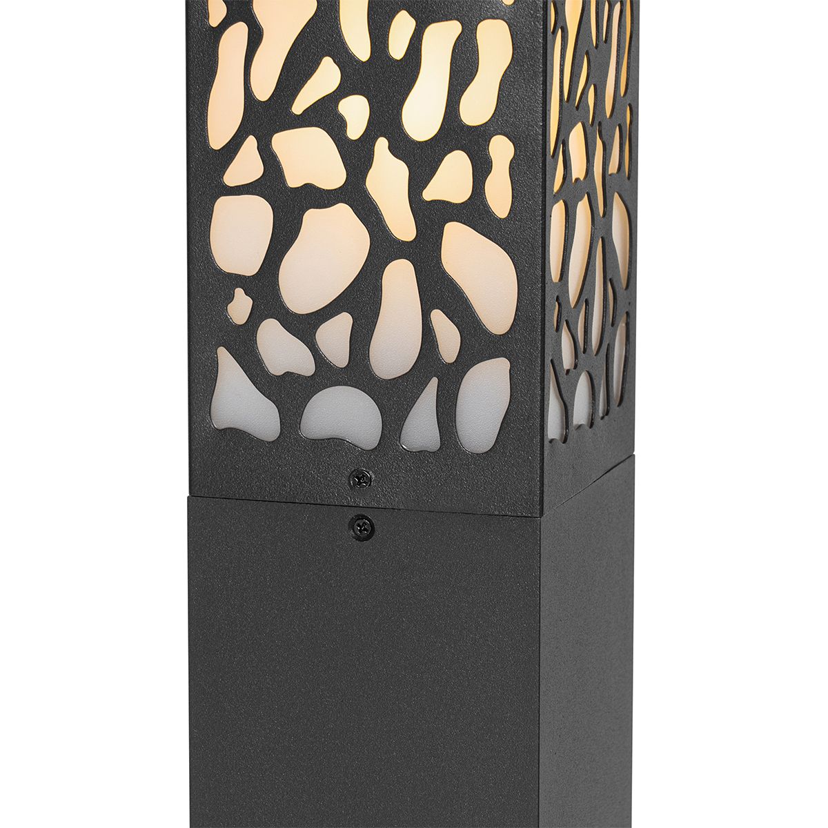 Modern buiten paaltje zwart 90 cm IP44 - Nicole