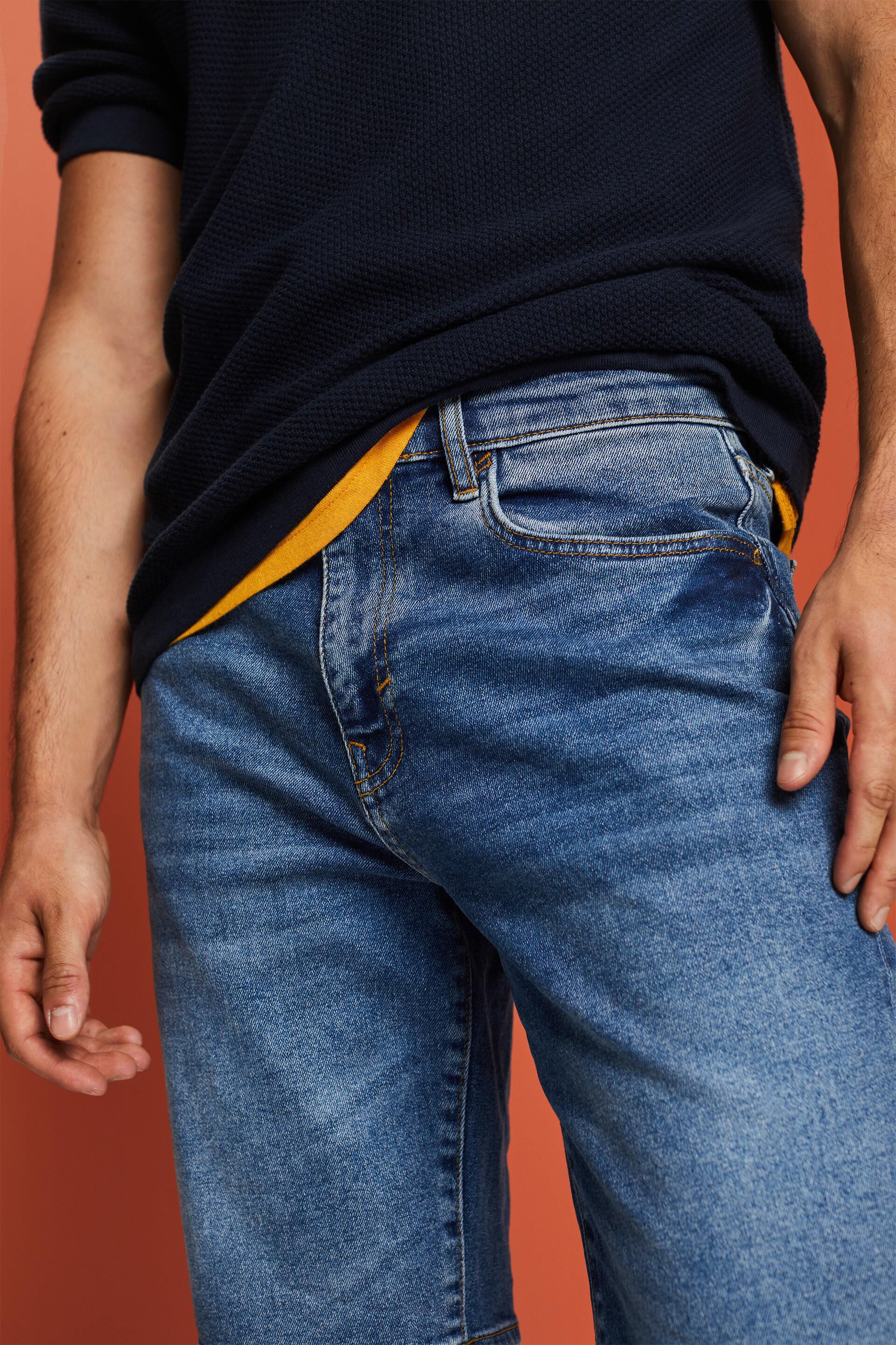 Short en jean décontracté de coupe Slim Fit