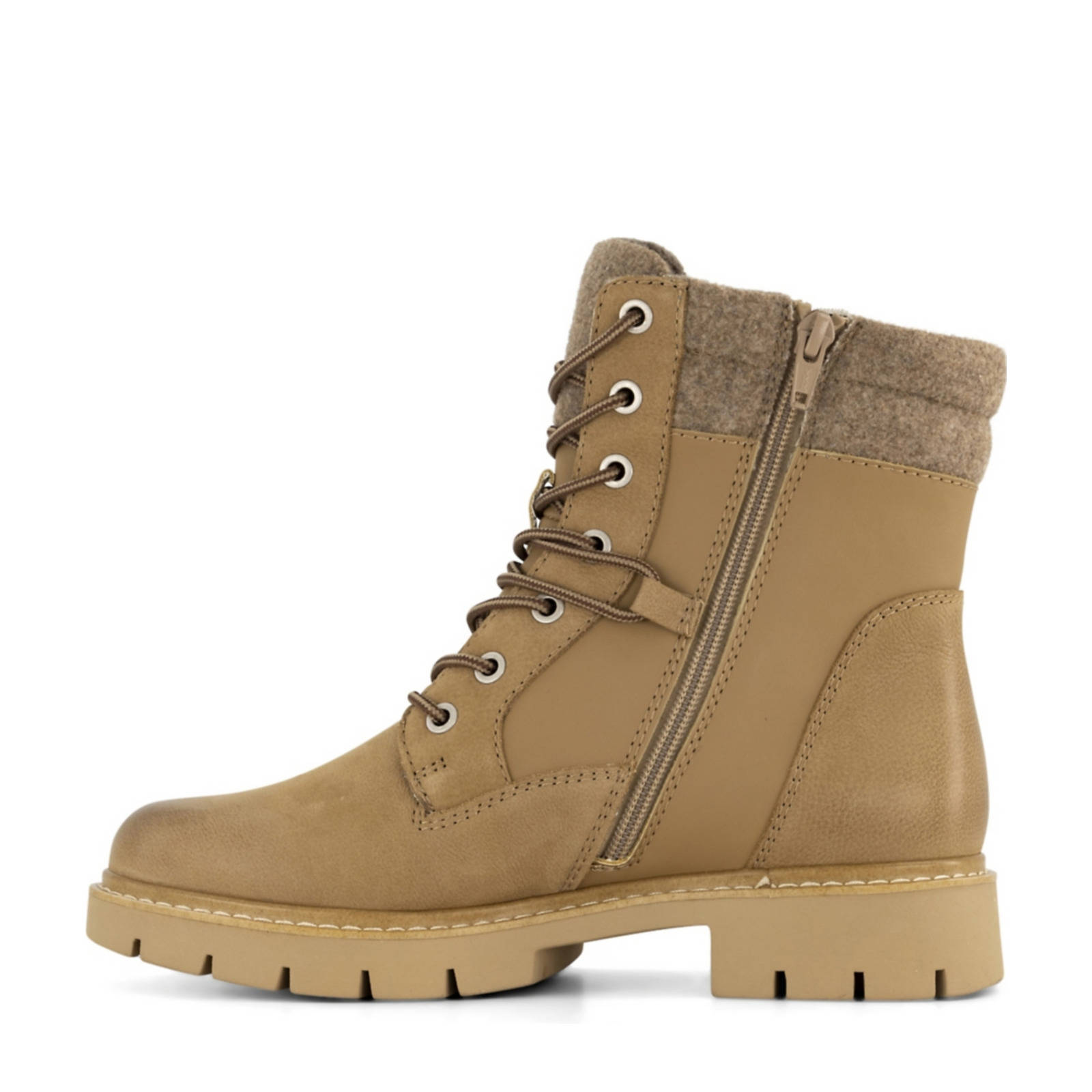 Medicus leren veterboots beige