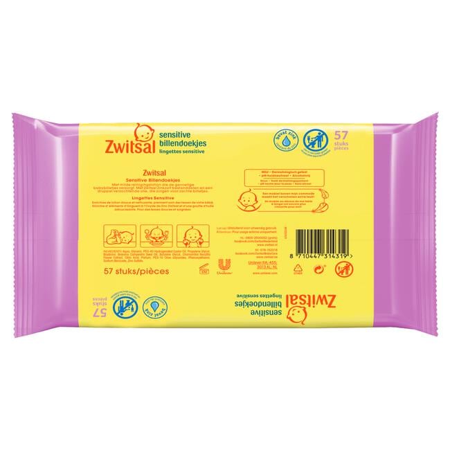 Zwitsal Sensitive Billendoekjes Voordeelverpakking 228