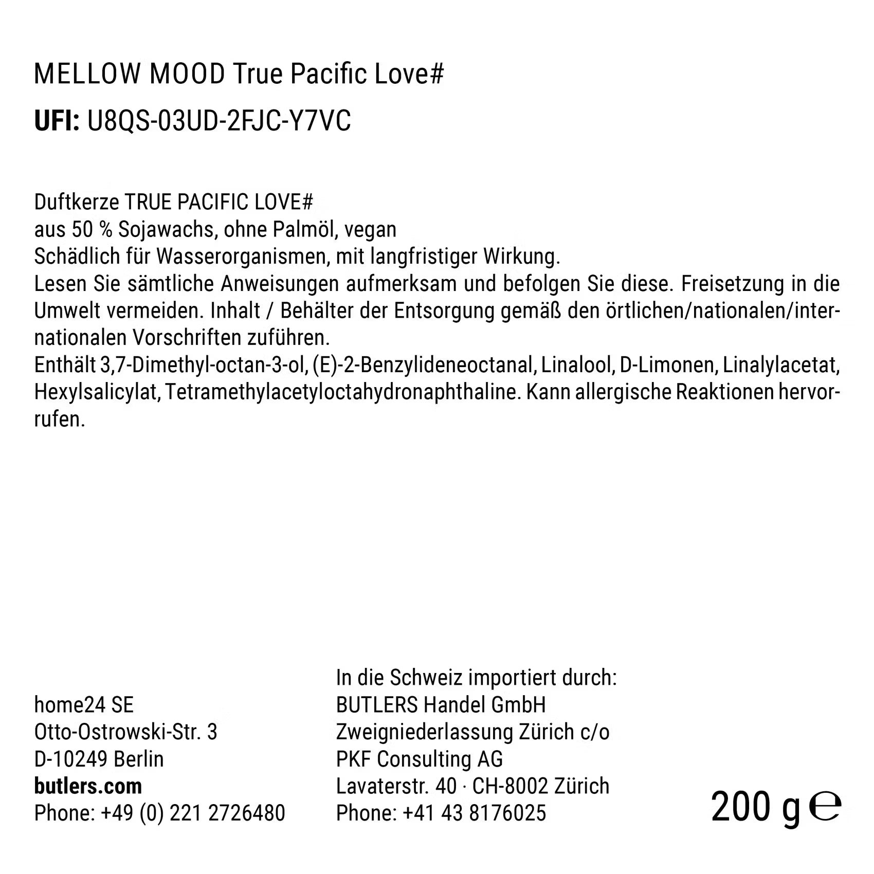 MELLOW MOOD Duftkerze True Pacific Love