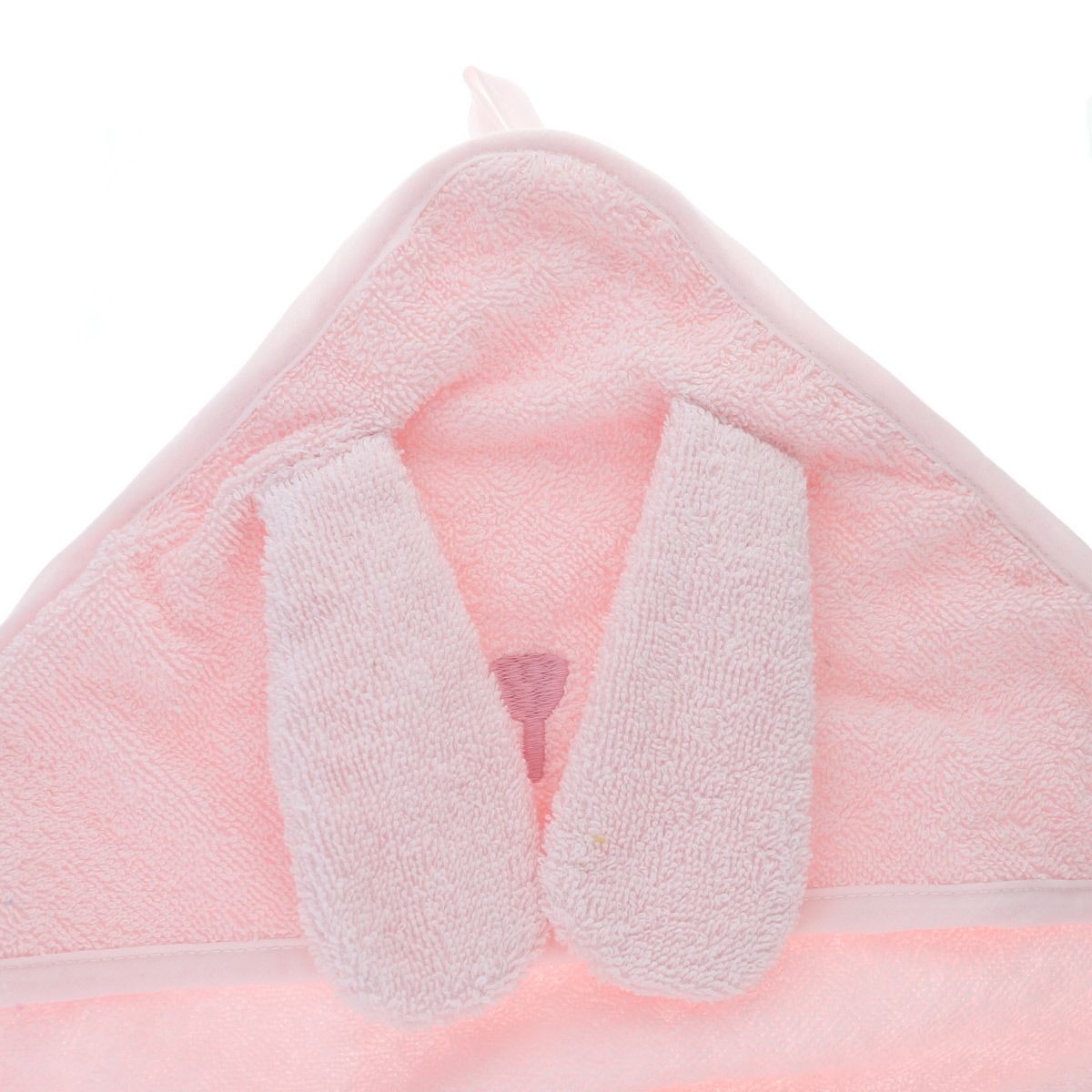 Cape de bain lapin rose pâle