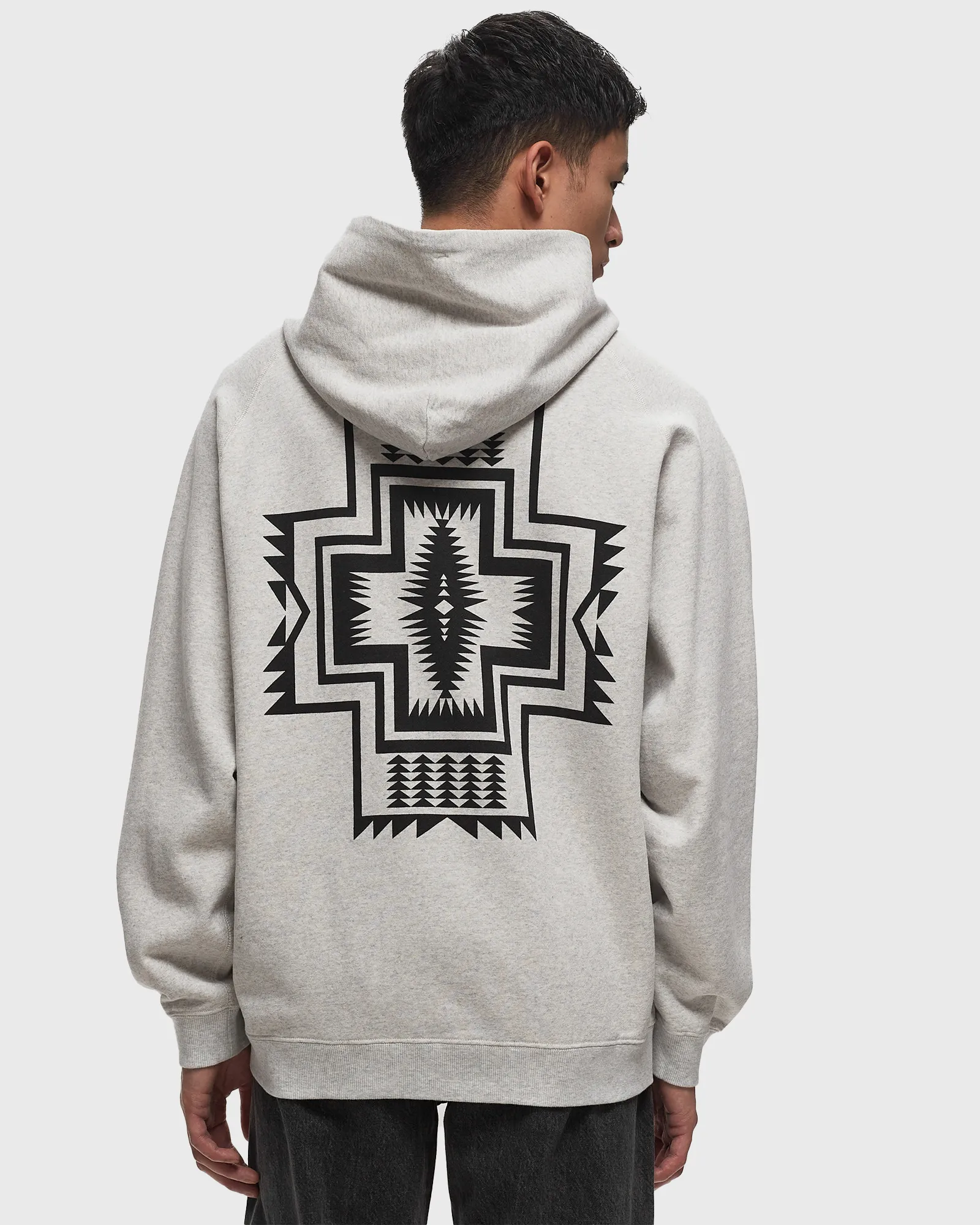 Pendleton BACK PRINT SWEAT HOODIE A GRAY HARDING STAR