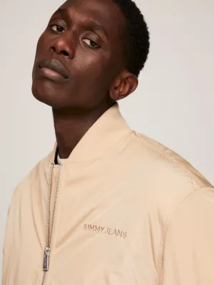 Jaqueta Bomber Clássica com Logo Tonal
