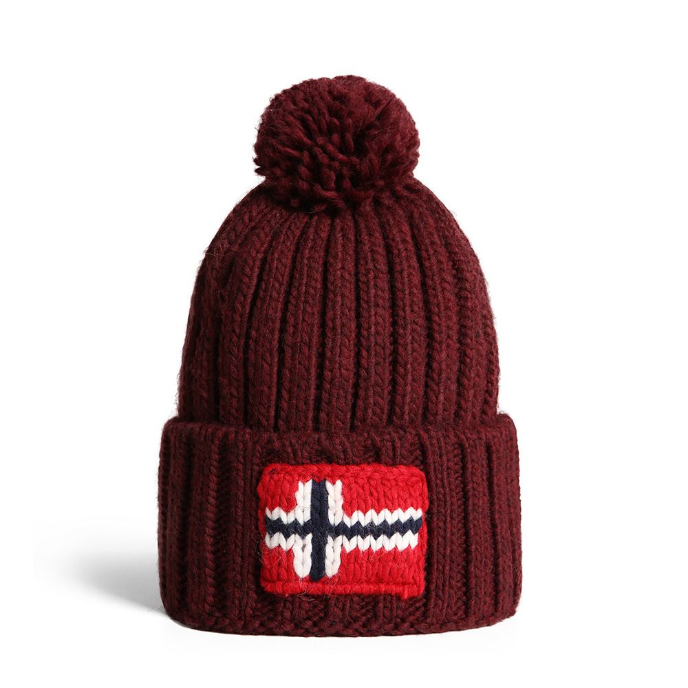 Napapijri SEMIURY 5 - Bonnet Homme burgundy fudge