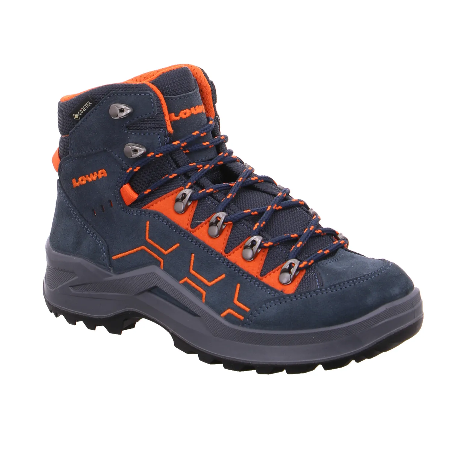 LOWA Kinder-Wanderschuhe Navy Textil