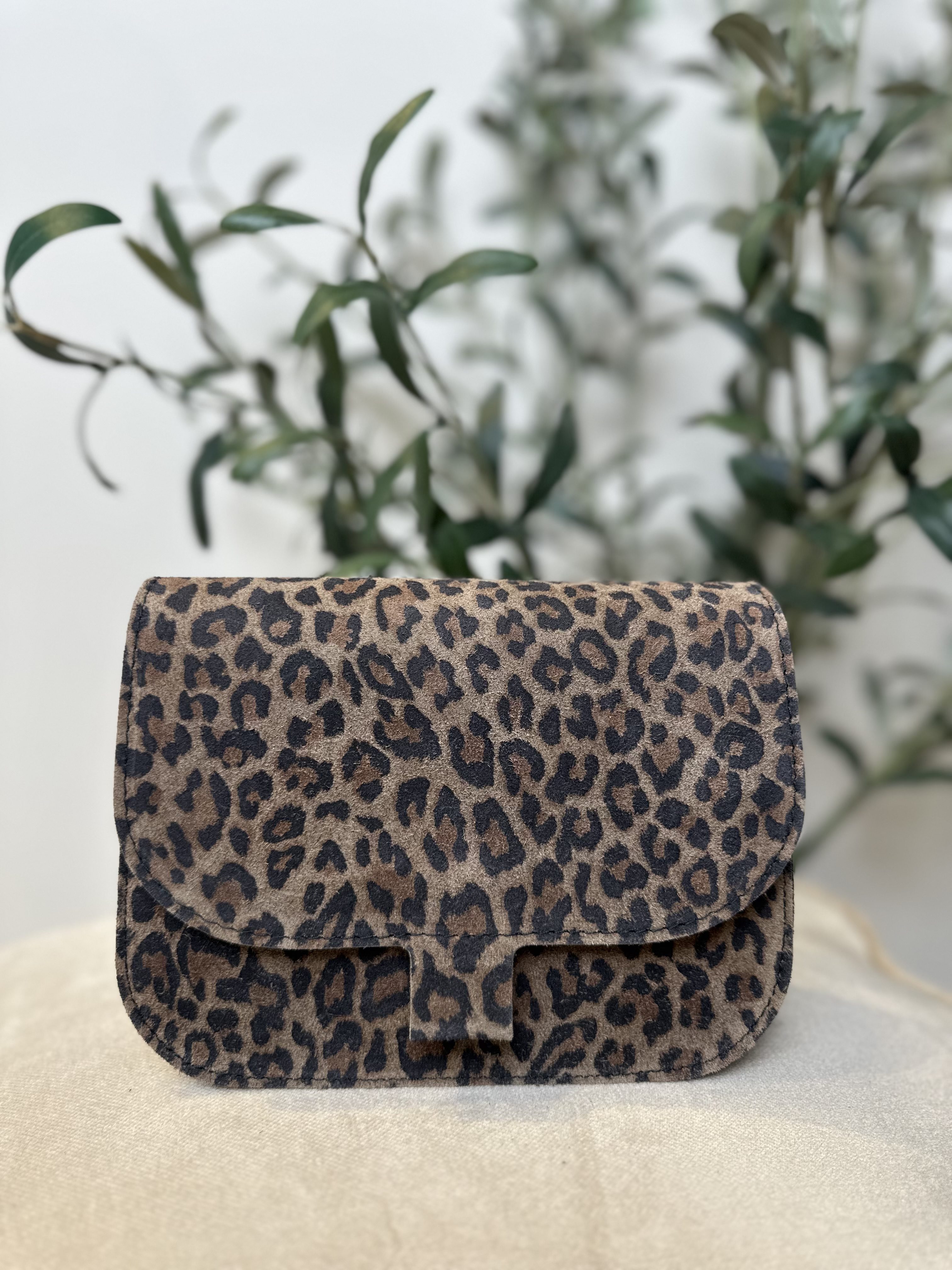 Flora Bag - Suede Luipaard