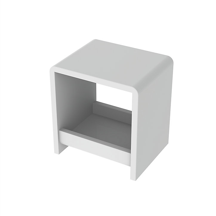 Tabouret pour salle de bains Allibert Orel blanc