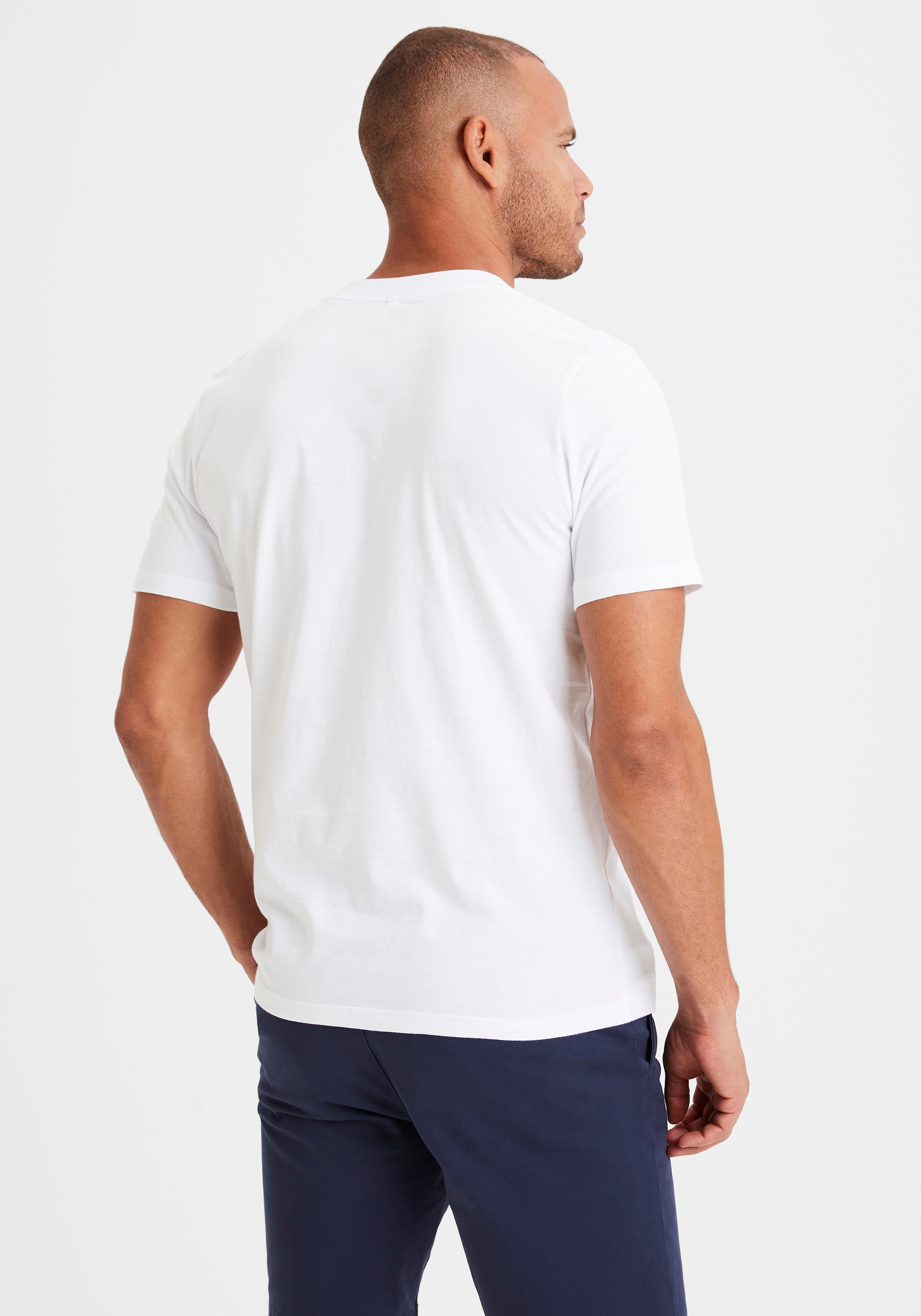 KangaROOS T-Shirt »Regular Fit,«, Freizeitshirt mit Kurzarm, V-Ausschnitt aus reine Baumwolle