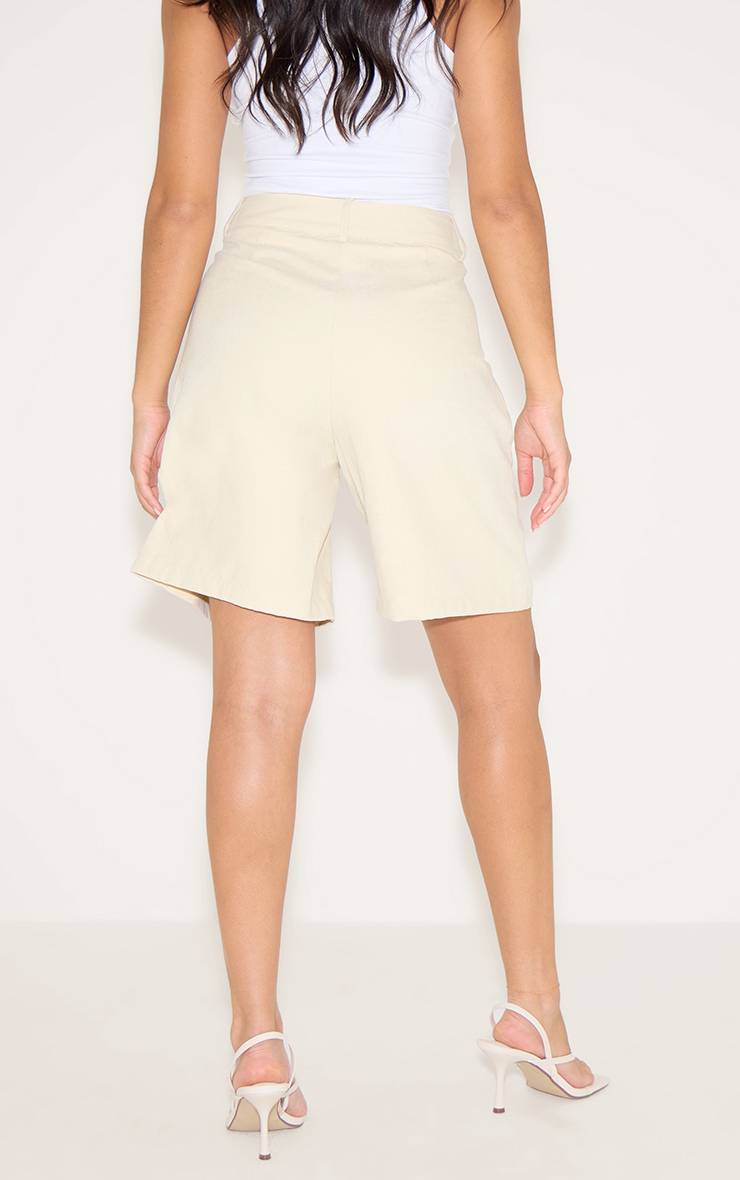 Citron Short Long En Tissu Peau De Pêche