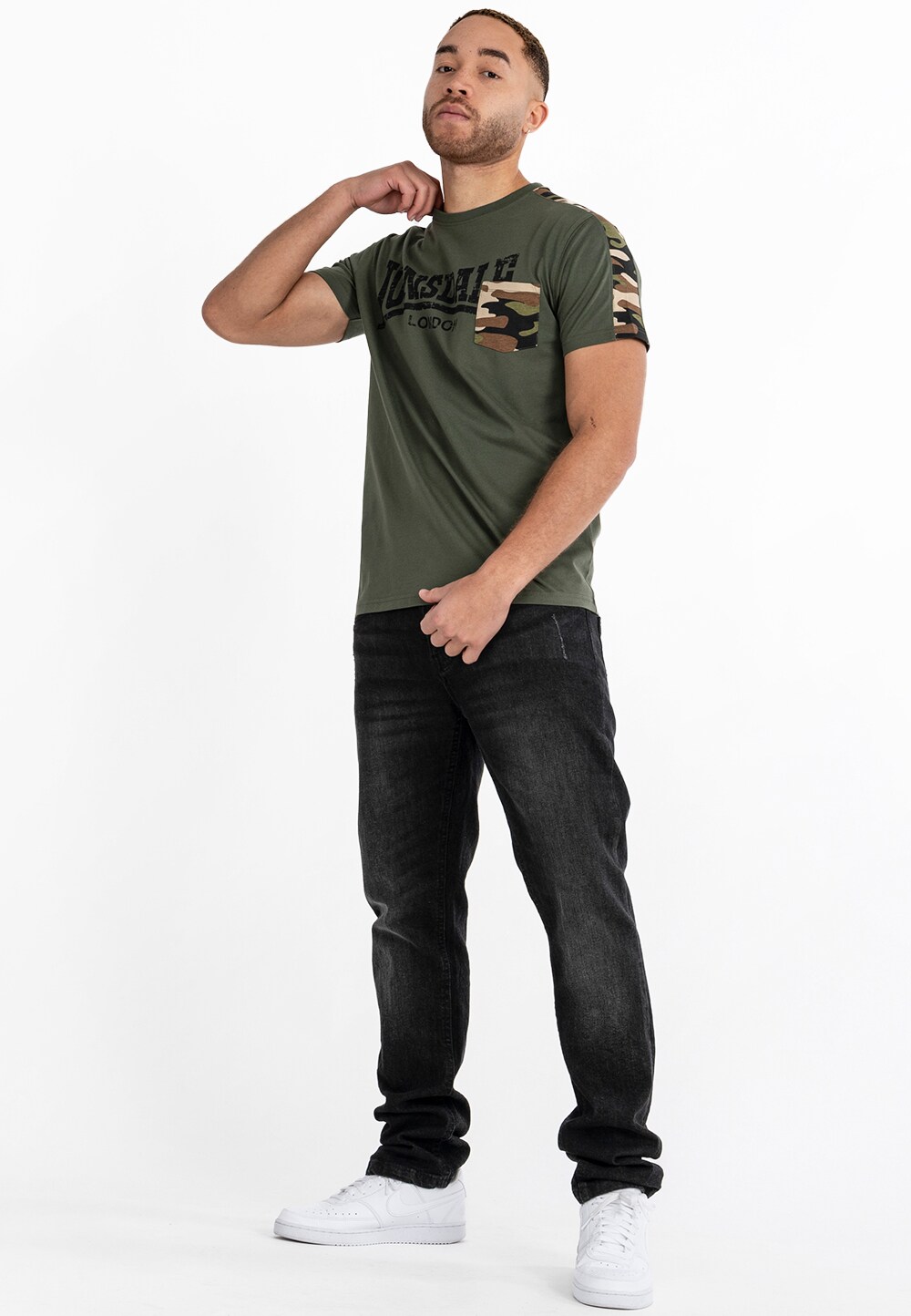 Lonsdale Herren T-Shirt normale Passform HUXTER