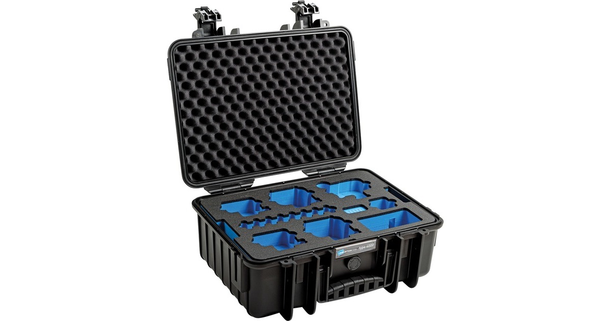 B&Woutdoor.case type 4000 GoPro9 koffer  (Zwart)