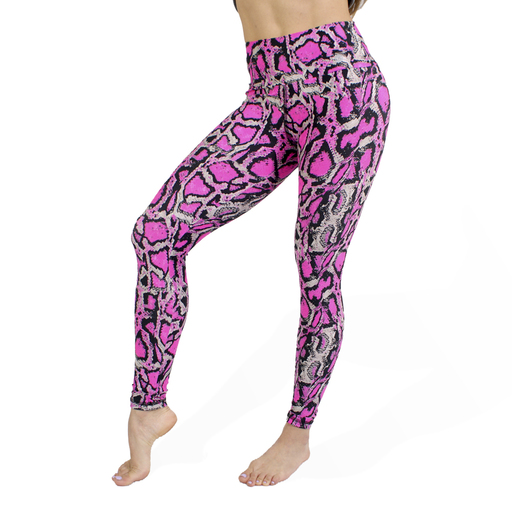 Legging esportiva rosa com estampa de leopardo da Carioca Activewear