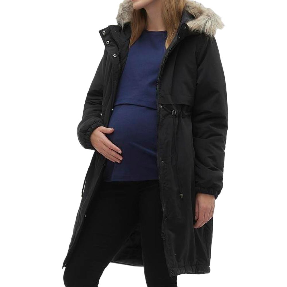 Mamalicious Parka Noire Femme Mamalicious Jessi