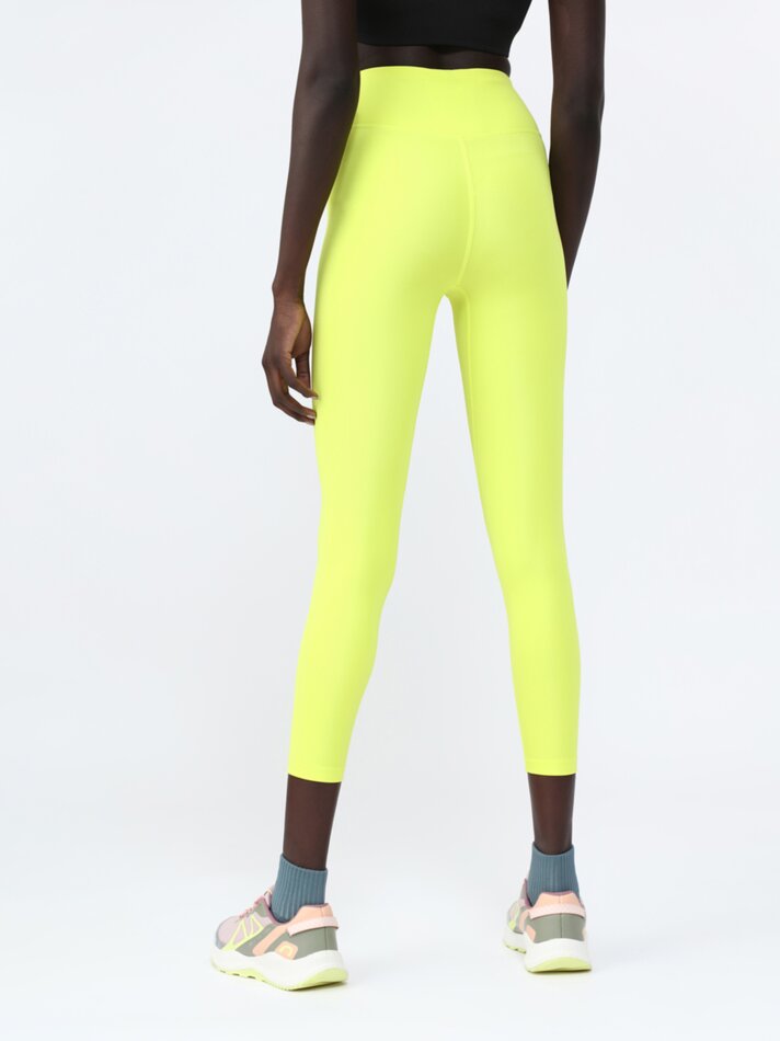 Conjunto com 2 Leggings Esportivas - Amarelo Limão