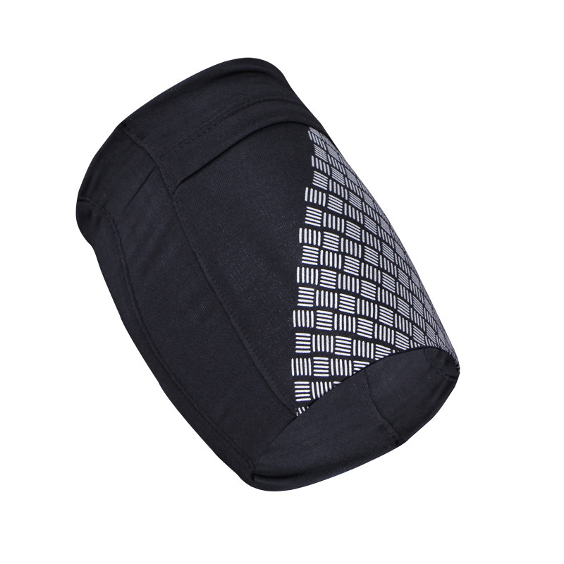 (Gr. M) Universal Fitness Jogging Sportarmband mit Handyfach (Oberarmumfang 23-26cm) - Schwarz