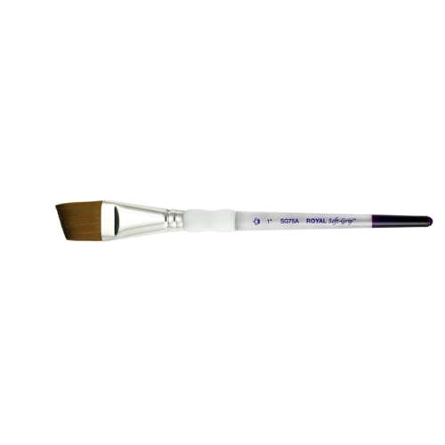 Royal & Langnickel Soft-Grip™ Synthetik-Rotmarderhaarpinsel, SG75A, Schräg