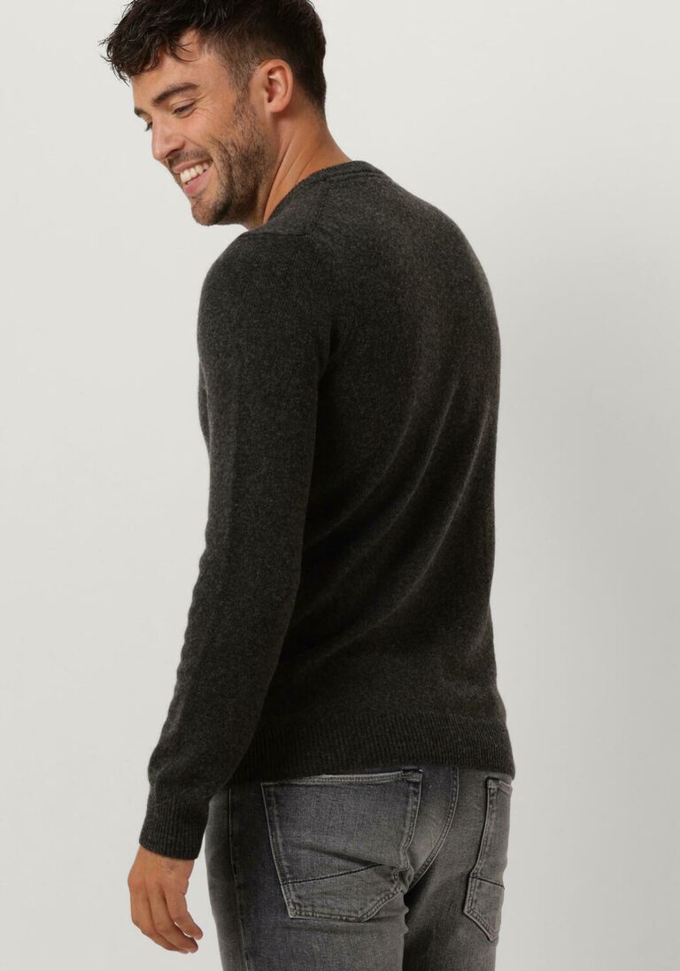 LYLE & SCOTT donkergrijze lyle & scott trui crew neck lambswool blend jumper
