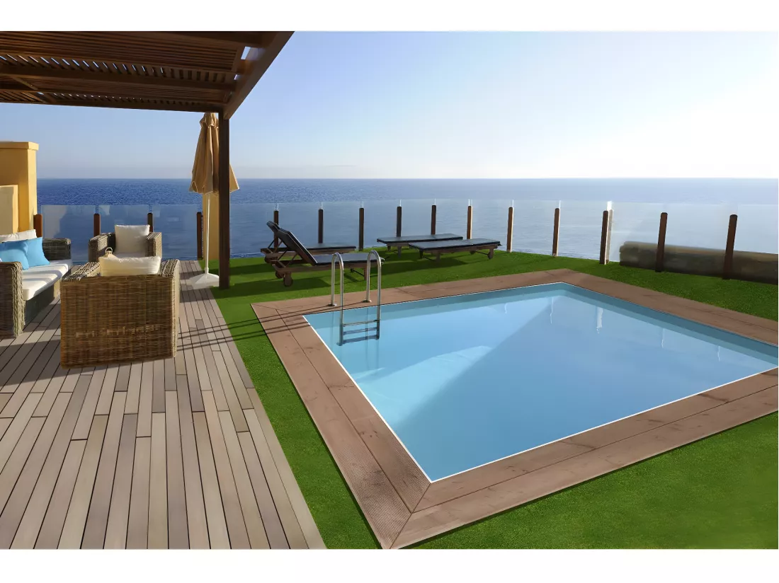 Piscine bois rectangle 