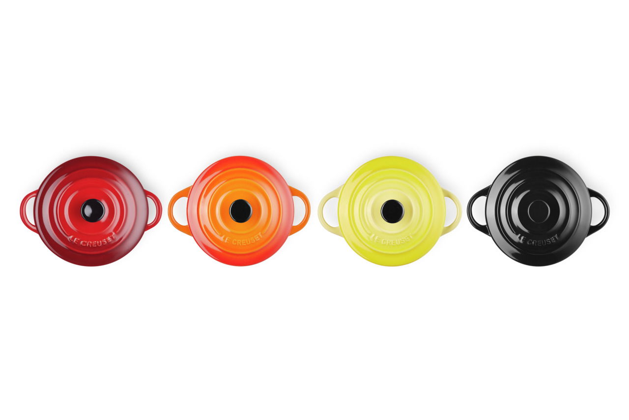 LE CREUSET Mini-Cocotte 4er-Set 10cm FEUER UND FLAMME