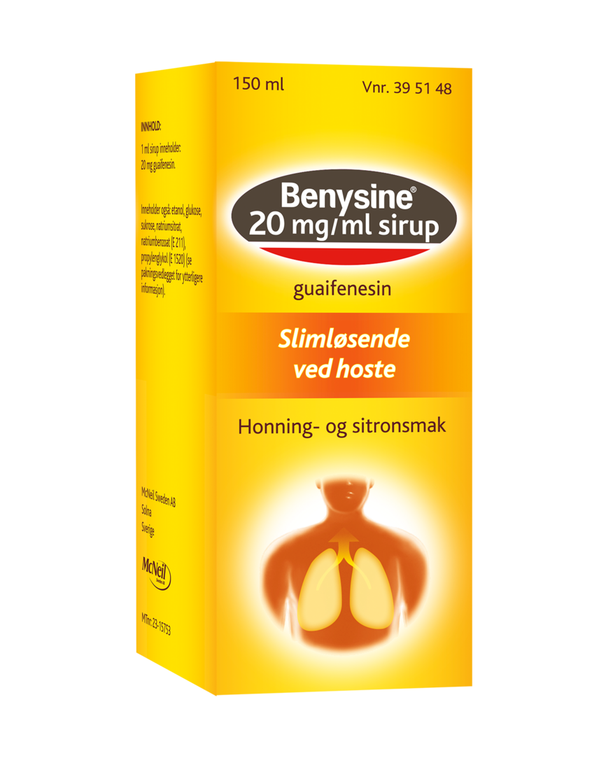 Benysine slimløsende sirup 20mg/ml
