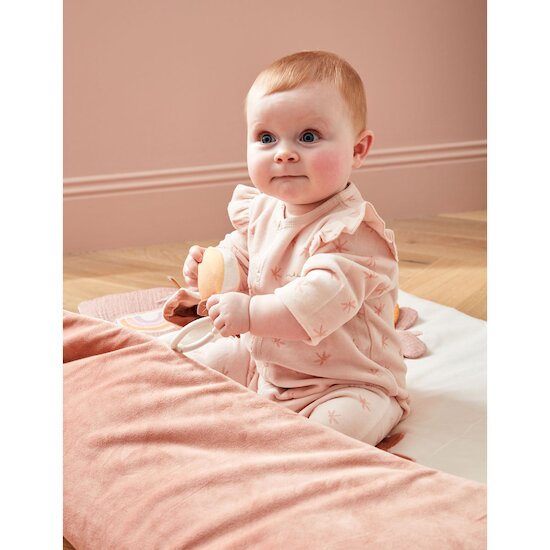 Popsie, Gigi & Louli Tapis d'activités / Tapis de parc Popsie mousseline   Écru/Rose        75 x 95 cm   de               Noukies