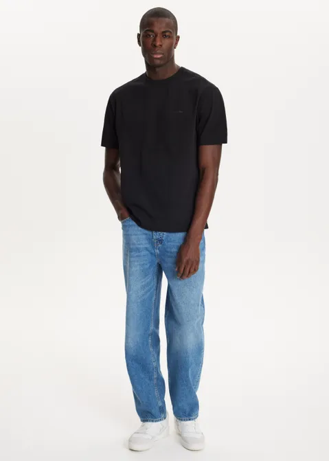 T-shirt essential zwart (ZWART)