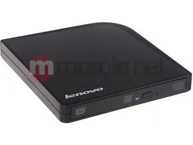 Lenovo USB Portable DVD Burner - Disk drev - DVD±RW (±R DL) / DVD-RAM - 8x8x5x - USB 2.0 - ekstern