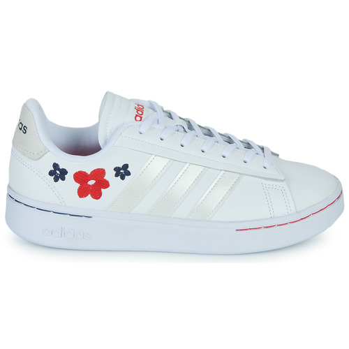 Adidas Sportswear - GRAND COURT ALPHA - Blanc / Fleurs