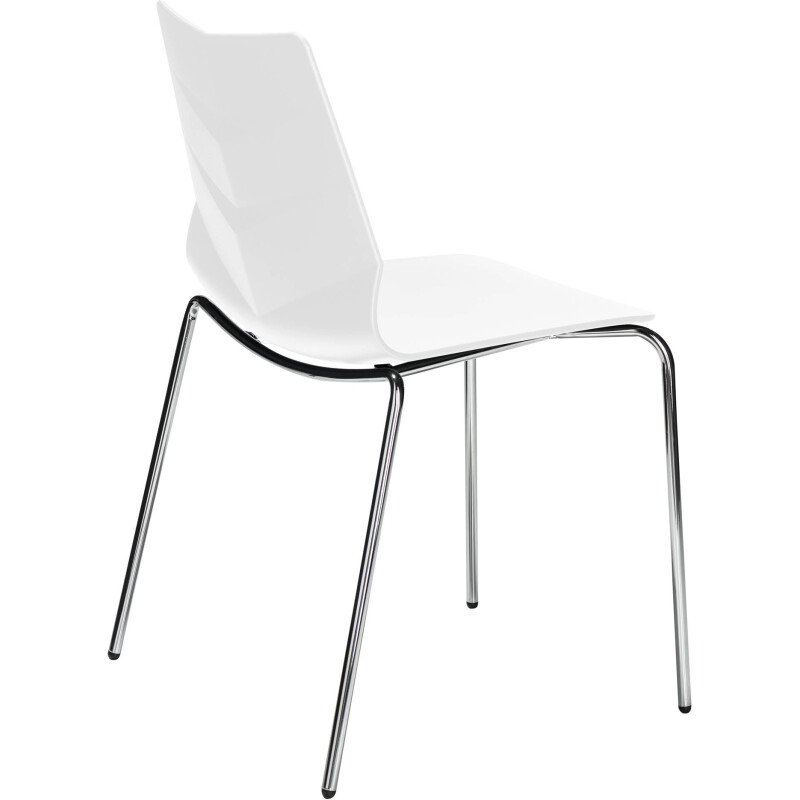 Chaise KLASS - pieds métal chromé