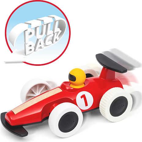 BRIO 30308 stor pull-back racerbil