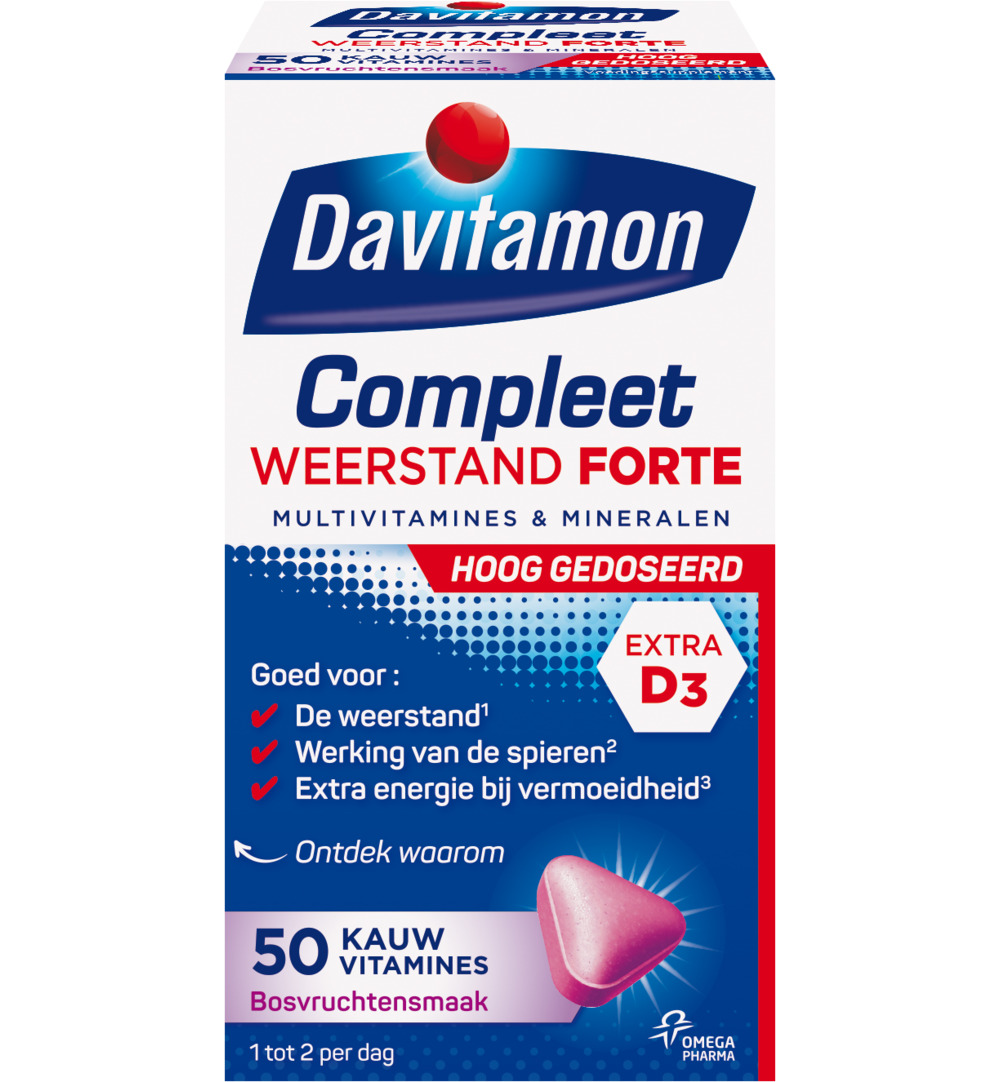 Davitamon Compleet weerstand forte (50 tabletten)