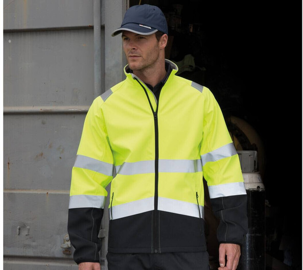 Result RS450 - Veste Softshell De Travail Haute Visibilité