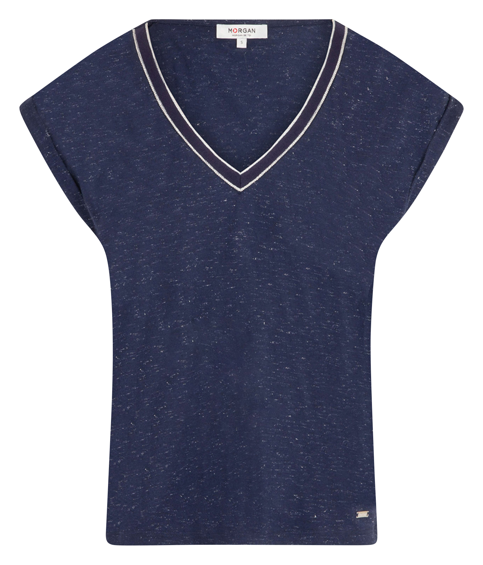 DAYA - Tee-shirt droit manches courtes| Bleu