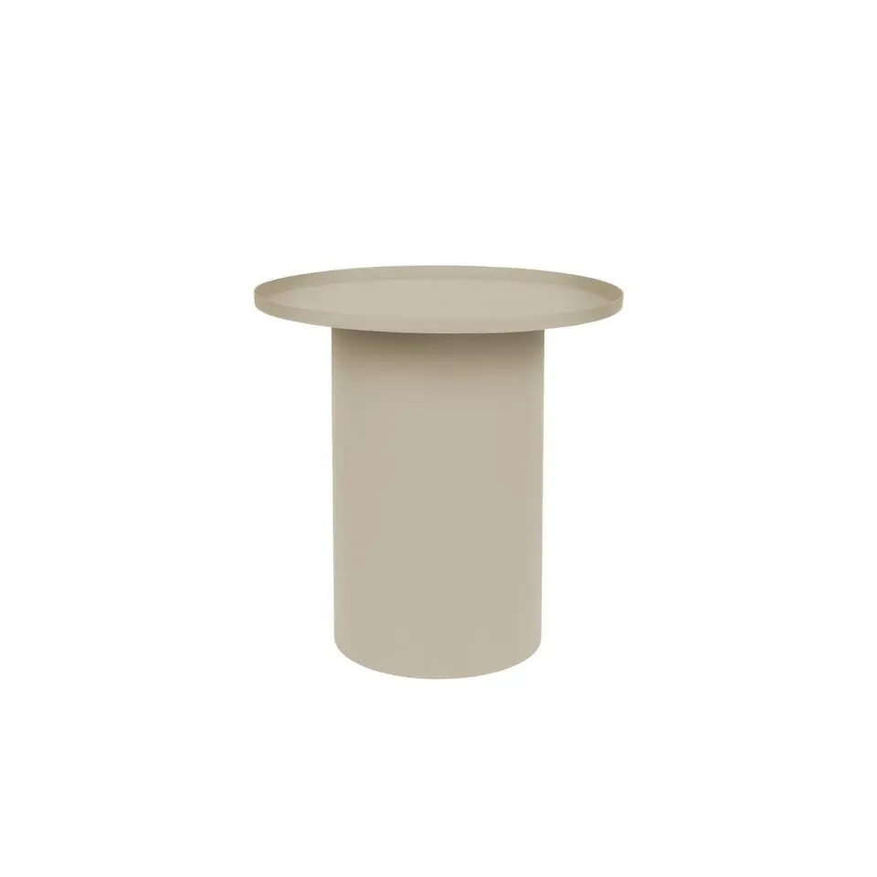 Housecraft Sverre Bijzettafel Rond Metaal 45,5x45,5 cm Wit