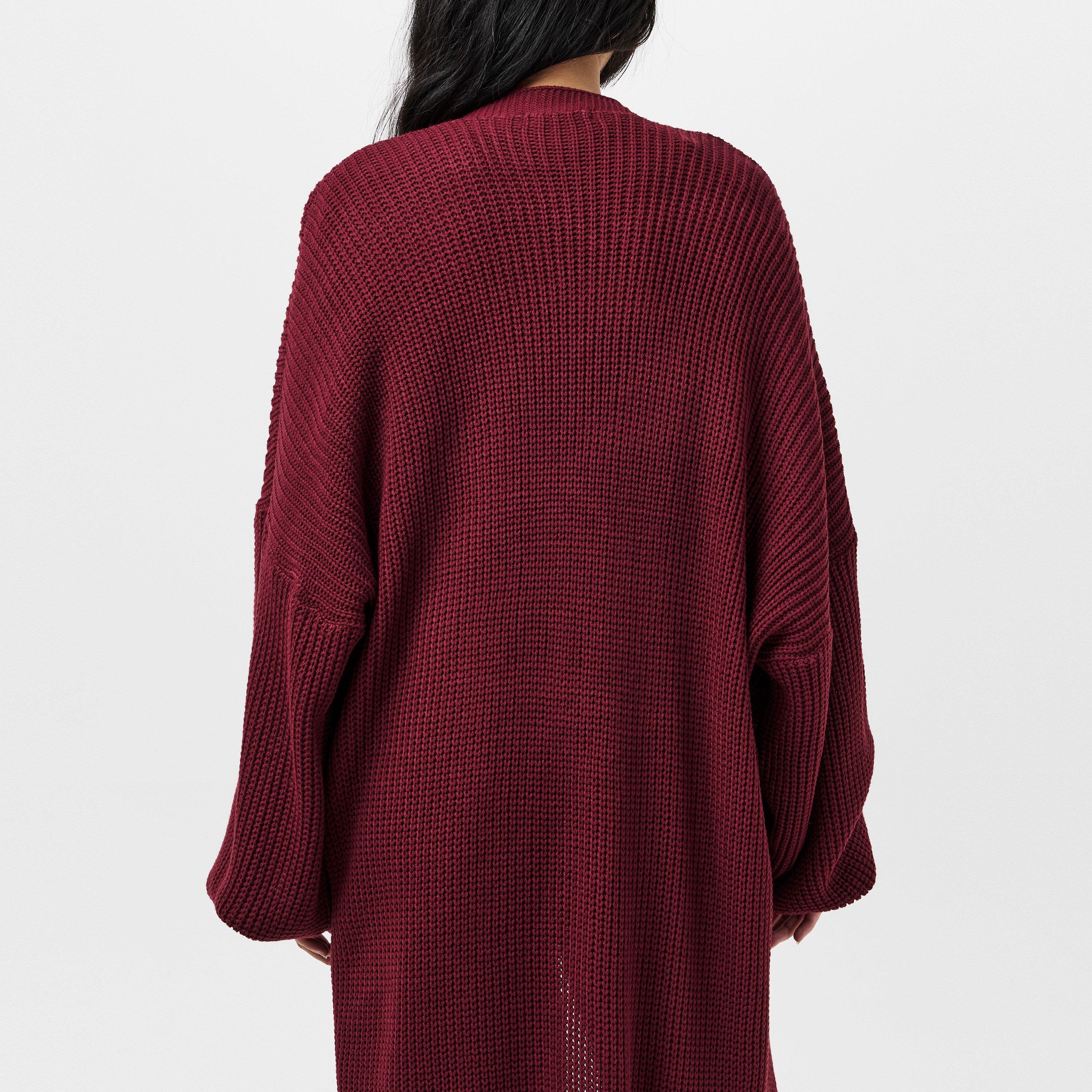Missy Empire Balloon Sleeve Knitted Cardigan