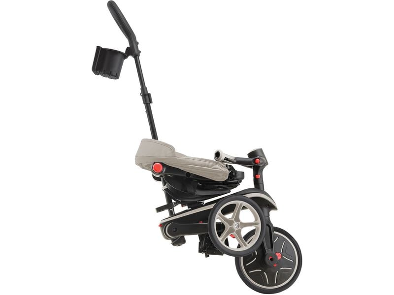 GLOBBER Trike Explorer Foldable 4 in 1, Taupe All-in-One-Baby-Dreirad und Kinder-Laufrad