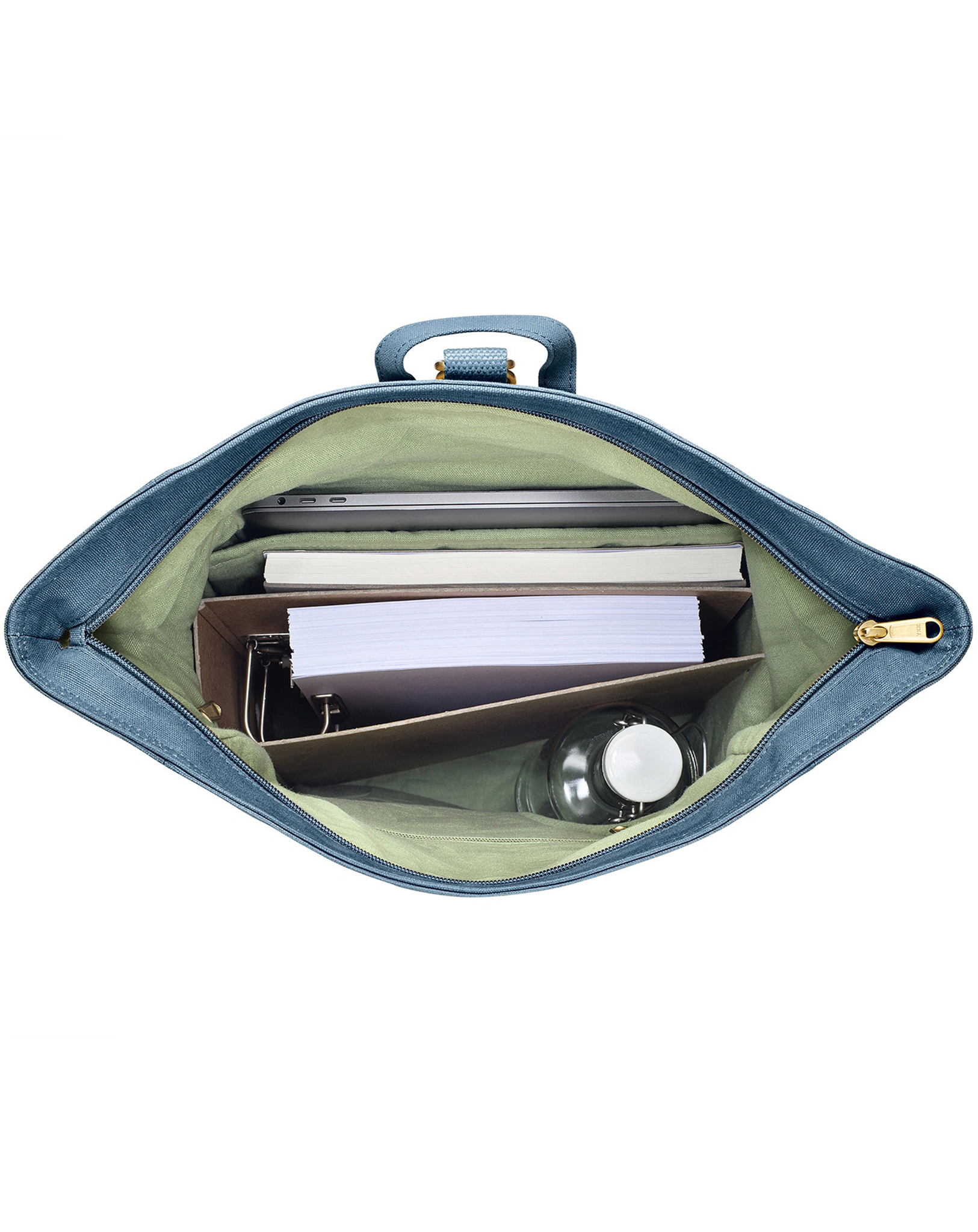 Fitz & Huxley Rolltop-Rucksack CONVEYOR 21l, vegan, jeans