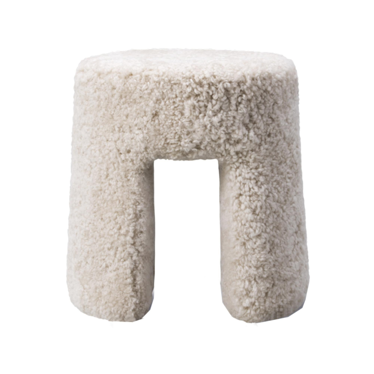 Fredericia Sequoia poef sheepskin
