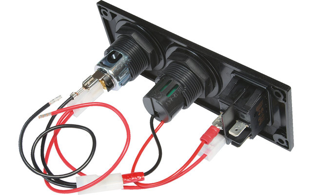 Pro Car Einbausteckdose mit USB-Doppelsteckdose