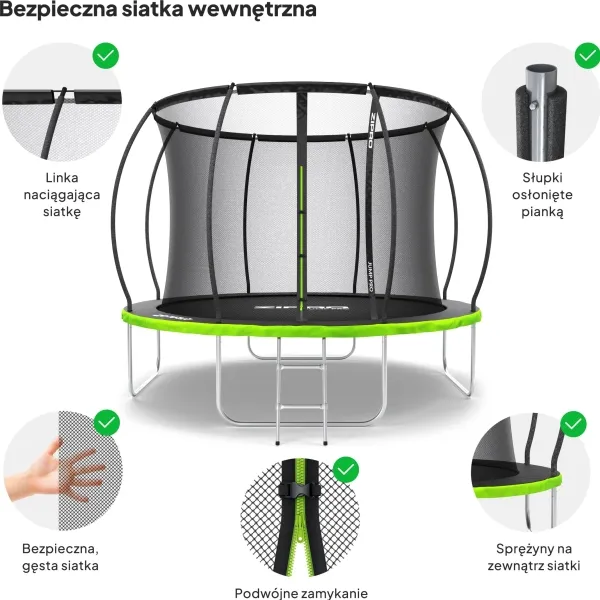 Jump Pro Premium med indvendigt net 10FT 312 cm
