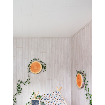 OK vouwhoek MDF Wit generfd 260 cm